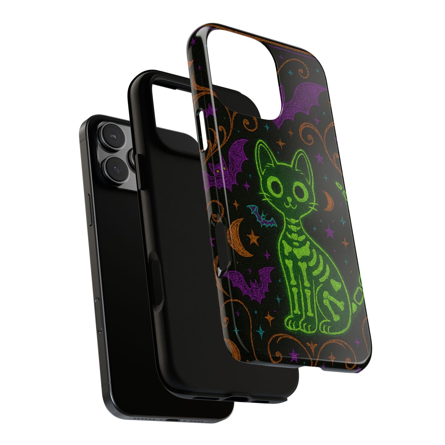 Skeleton Cat Phone Case