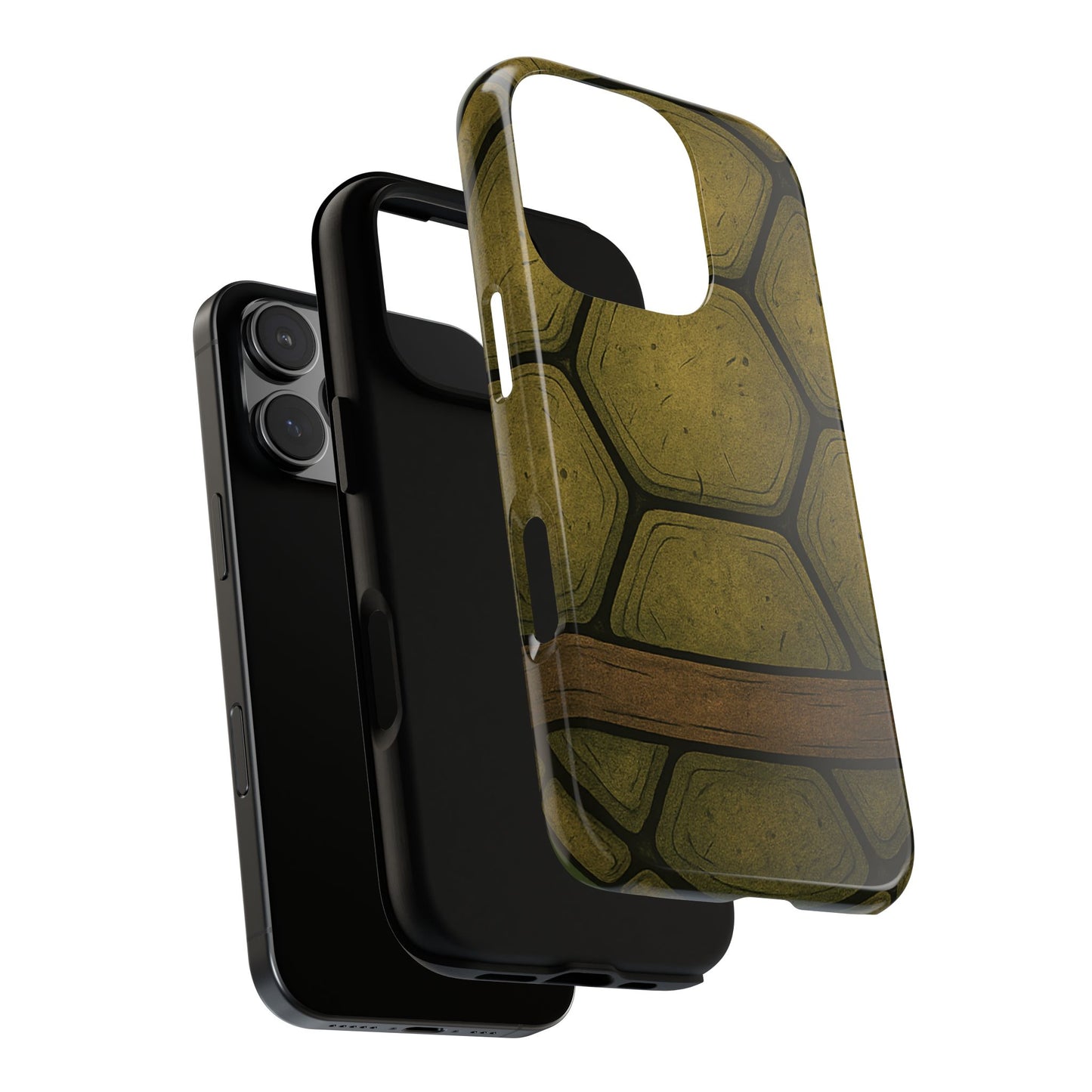 Tough Phone Case, Cool Turtle Shell - for iPhone 17 to 8, Google Pixel, Samsung Galaxy, Dual Layered