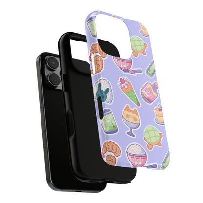Periwinkle Tough Phone Case - Kawaii Japanese Snacks
