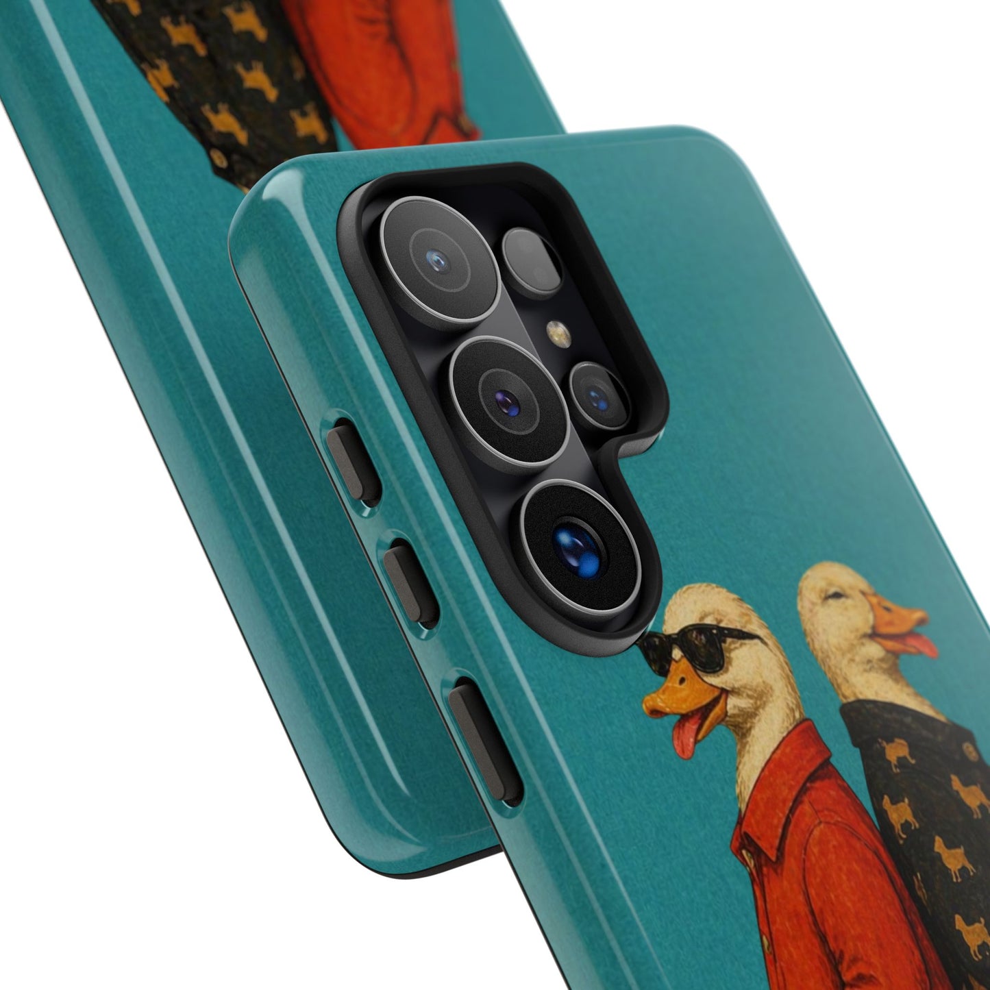 Stylish Duck Couple Phone Case Cute Aesthetic Animal Tough Cover