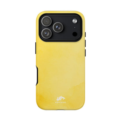 Watercolour Lemon Yellow Phone Case, Minimalist Coastal Summer
