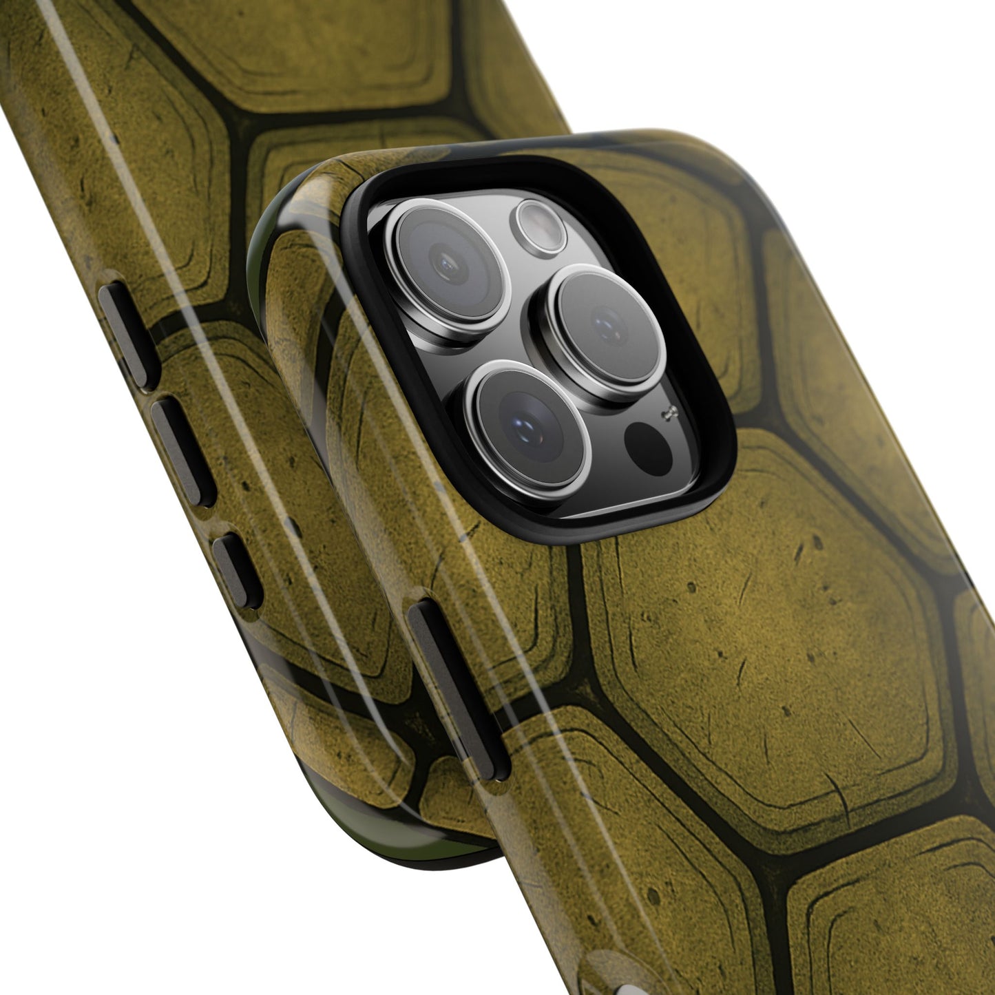 Tough Phone Case, Cool Turtle Shell - for iPhone 17 to 8, Google Pixel, Samsung Galaxy, Dual Layered