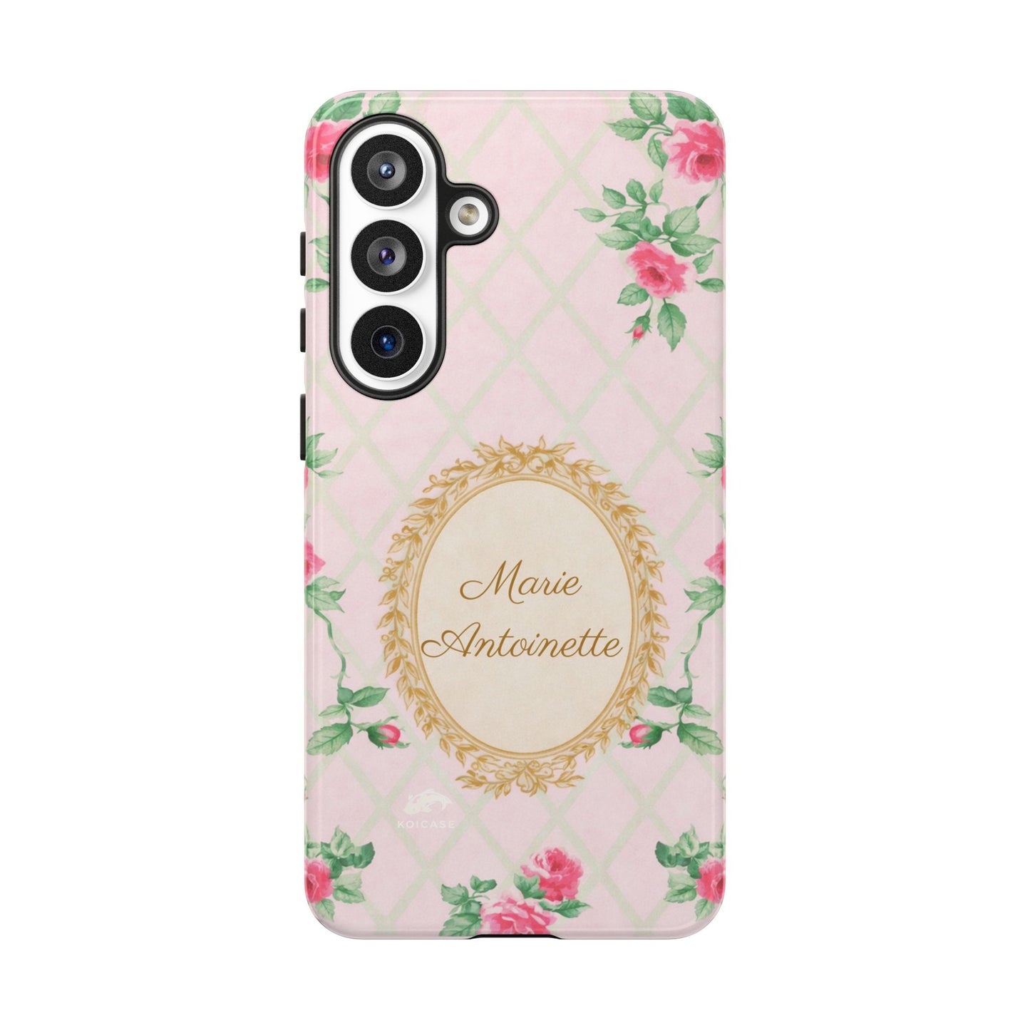Custom Name Phone Case, Marie Antoinette Phone Case, Personalized Floral Phone Case, Pink Rococo Old Rose Case, Coquette Phone Cover