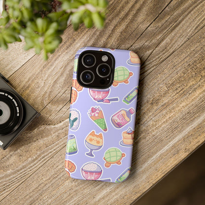 Periwinkle Tough Phone Case - Kawaii Japanese Snacks