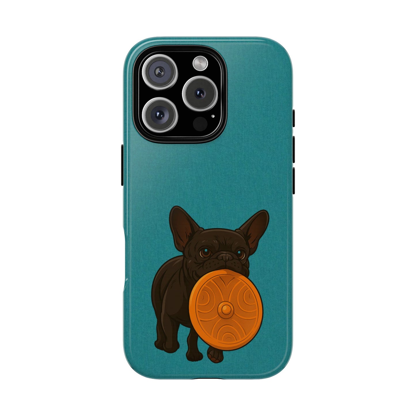 French Bulldog Phone Case Cute Dog With Toy Aesthetic Pet Cover