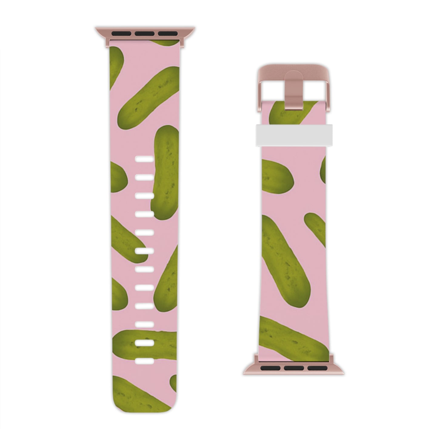 Pickles on Pink Apple Watch Band