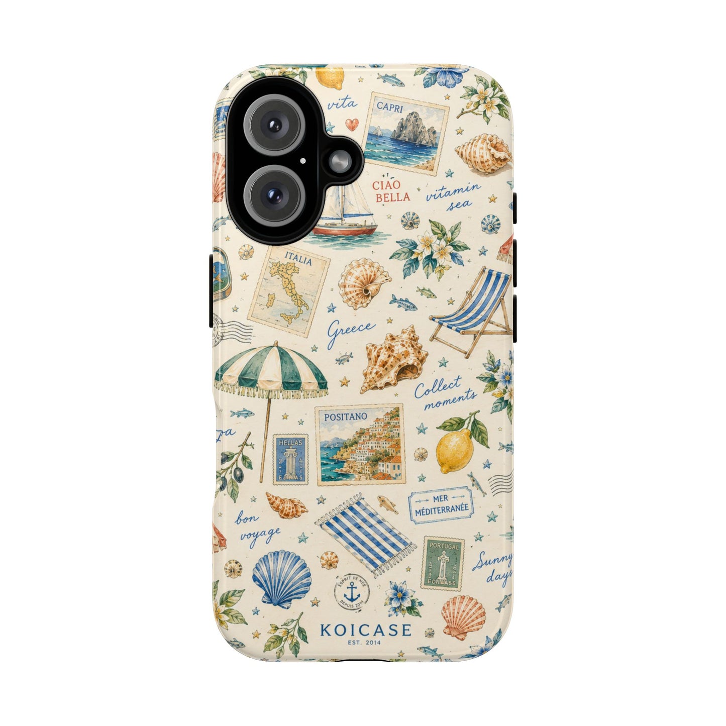 Mediterranean Travel Phone Case | Italian Summer Postcard Amalfi Coast Aesthetic
