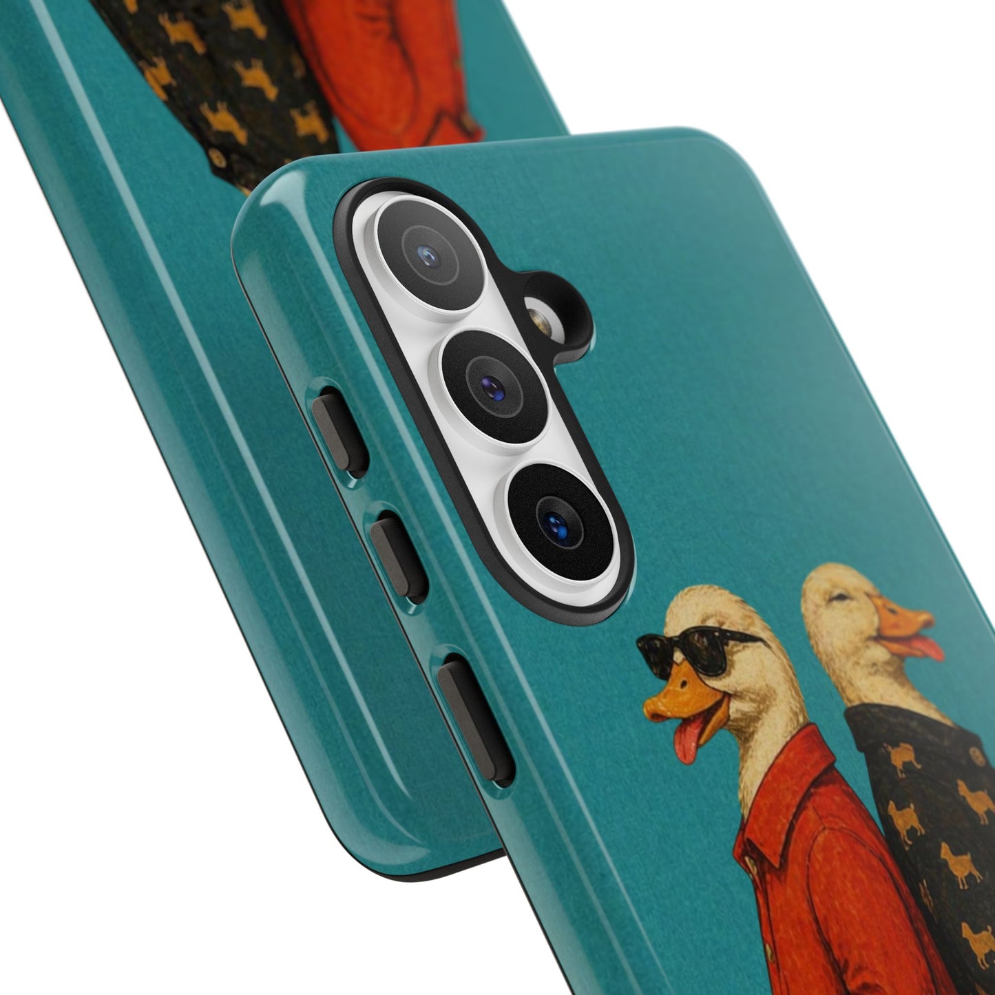 Stylish Duck Couple Phone Case Cute Aesthetic Animal Tough Cover