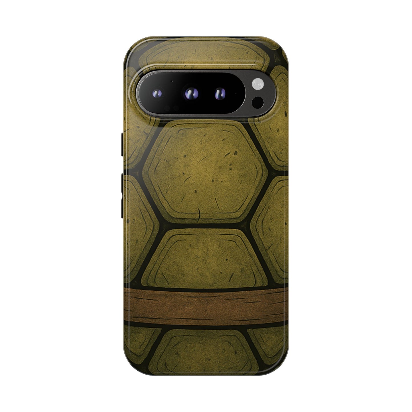 Tough Phone Case, Cool Turtle Shell - for iPhone 17 to 8, Google Pixel, Samsung Galaxy, Dual Layered