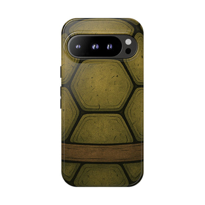 Tough Phone Case, Cool Turtle Shell - for iPhone 17 to 8, Google Pixel, Samsung Galaxy, Dual Layered