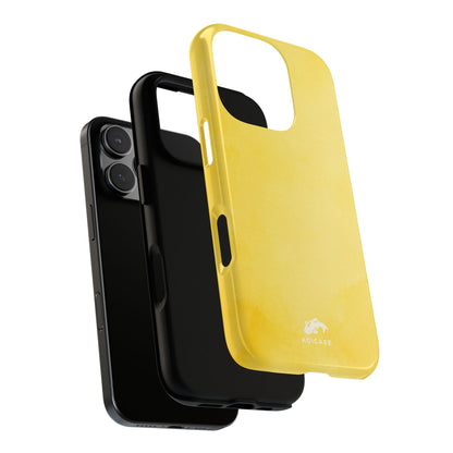 Watercolour Lemon Yellow Phone Case, Minimalist Coastal Summer