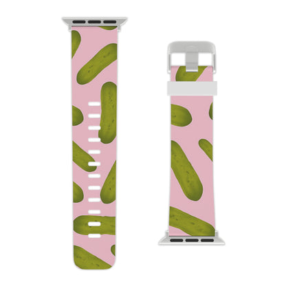 Pickles on Pink Apple Watch Band