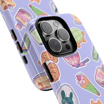 Periwinkle Tough Phone Case - Kawaii Japanese Snacks