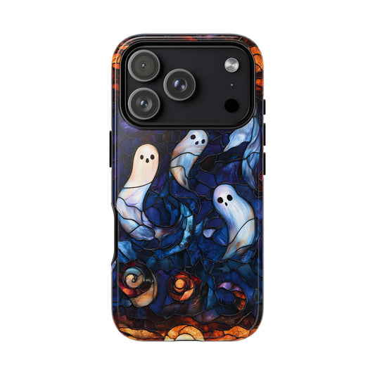 Stained Glass Ghosts Tough Phone Cases