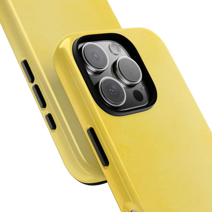 Watercolour Lemon Yellow Phone Case, Minimalist Coastal Summer