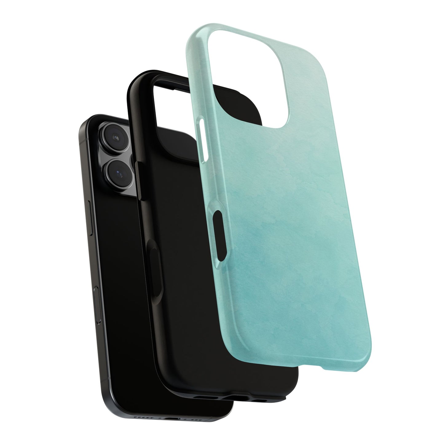 Seafoam Blue Phone Case, Minimalist Coastal Maldives Blue iPhone Case