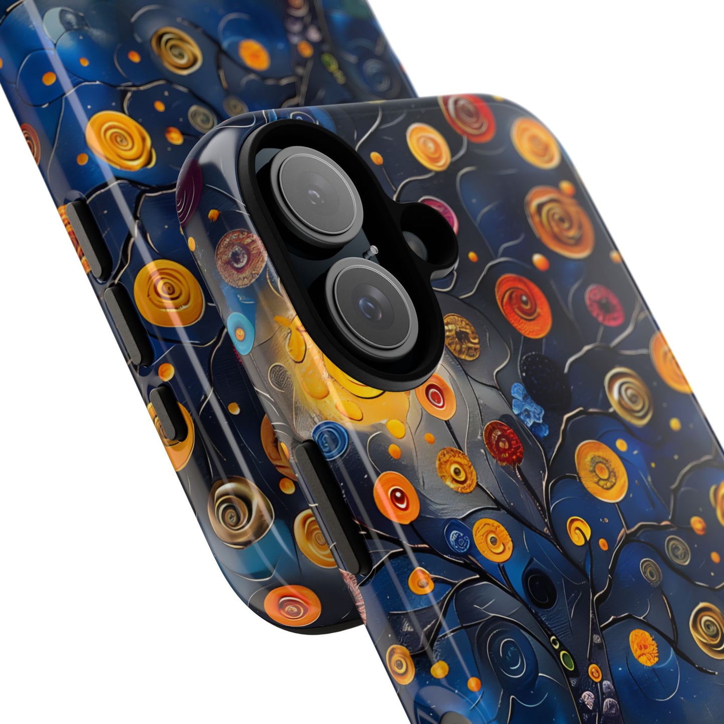 Blue Mosaic Tree Phone Case, Stained Glass Phone Case, Artistic iPhone Case, Colorful Nature Design, Samsung Galaxy Cover