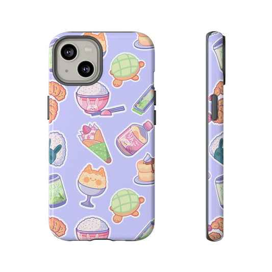 Periwinkle Tough Phone Case - Kawaii Japanese Snacks
