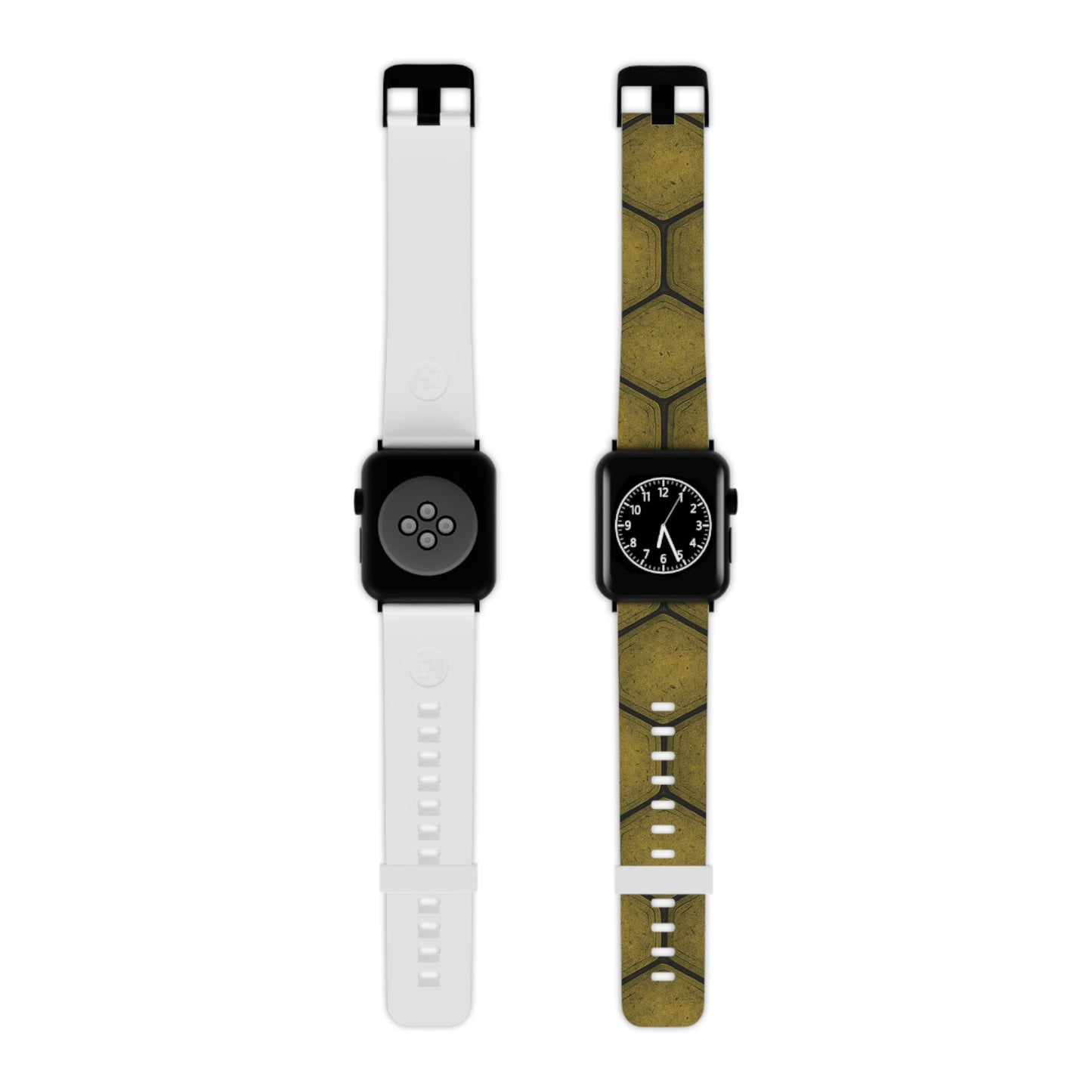 Cartoon Turtle Shell Apple Watch Band – Khaki Green Aesthetic Strap for Apple Watch