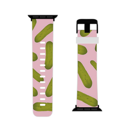 Pickles on Pink Apple Watch Band