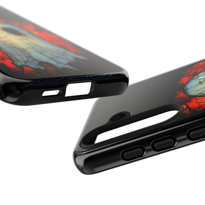 Ghost Phone Case - Halloween Themed Stained Glass Design