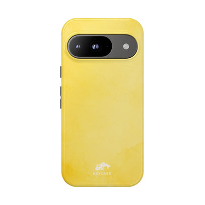 Watercolour Lemon Yellow Phone Case, Minimalist Coastal Summer