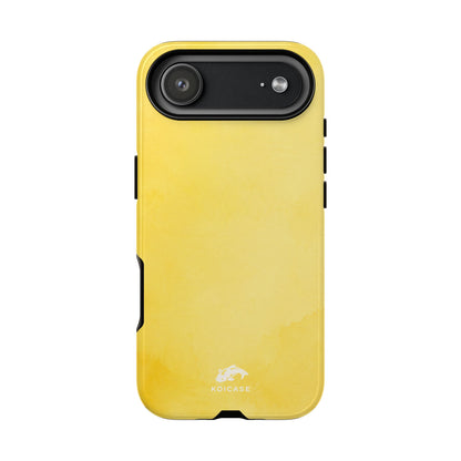 Watercolour Lemon Yellow Phone Case, Minimalist Coastal Summer