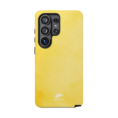 Watercolour Lemon Yellow Phone Case, Minimalist Coastal Summer
