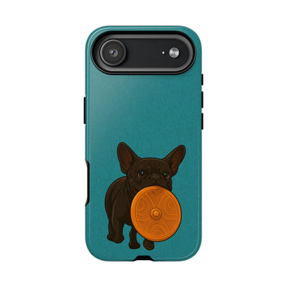 French Bulldog Phone Case Cute Dog With Toy Aesthetic Pet Cover