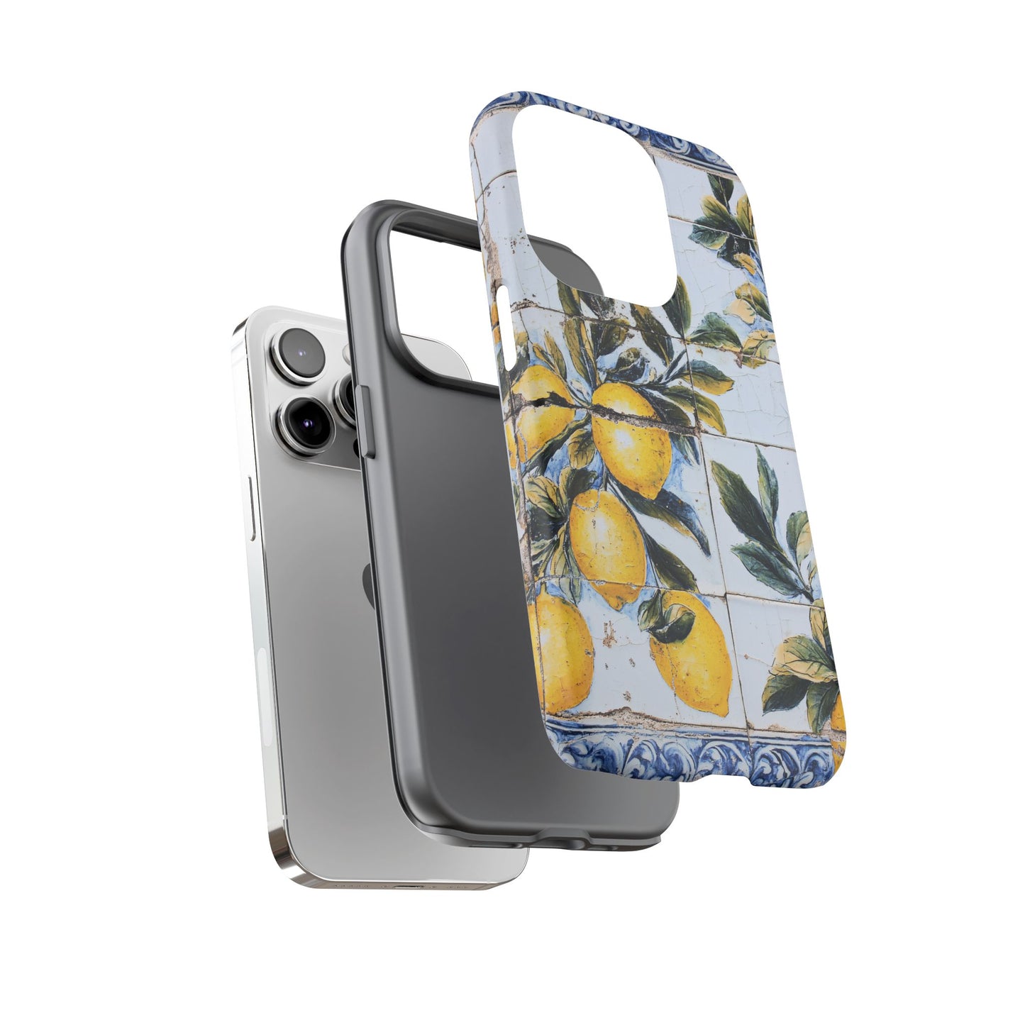 Mediterranean Lemon Tile Phone Case