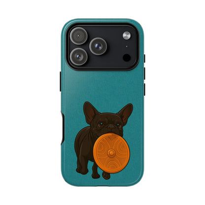 French Bulldog Phone Case Cute Dog With Toy Aesthetic Pet Cover