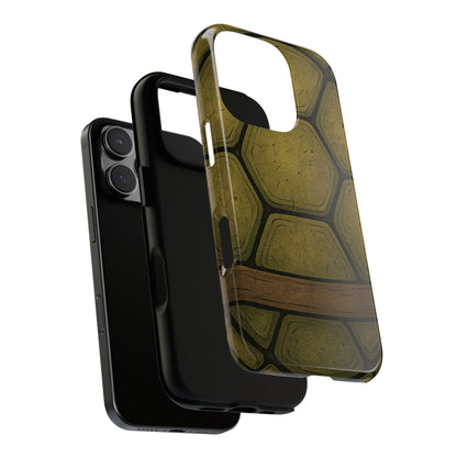 Tough Phone Case, Cool Turtle Shell - for iPhone 17 to 8, Google Pixel, Samsung Galaxy, Dual Layered