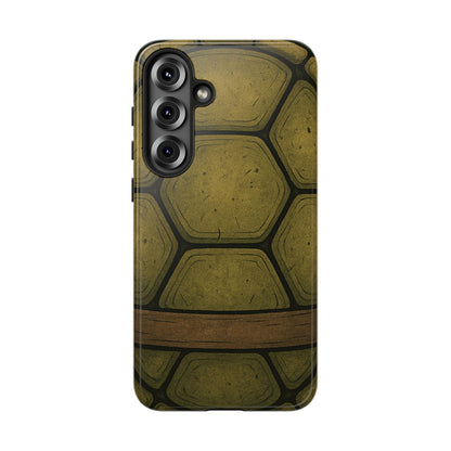 Tough Phone Case, Cool Turtle Shell - for iPhone 17 to 8, Google Pixel, Samsung Galaxy, Dual Layered