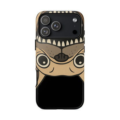 Cute French Bulldog phone case with funny dog face design for iPhone Samsung and Google Pixel dog lover gift