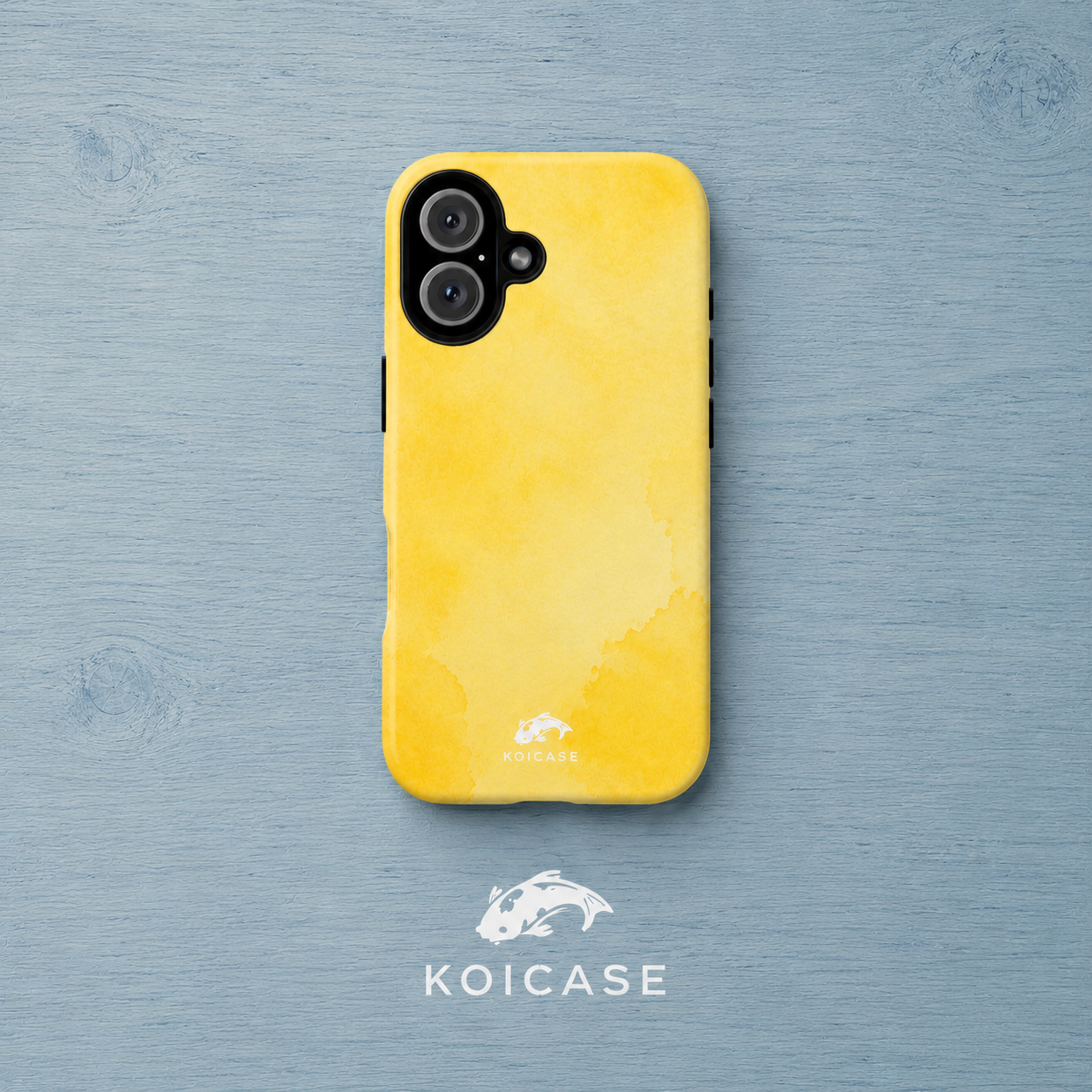 Watercolour Lemon Yellow Phone Case, Minimalist Coastal Summer